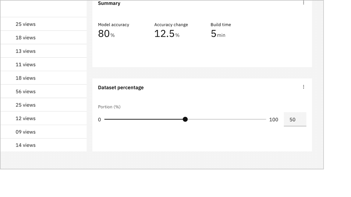 Example of a default slider in context